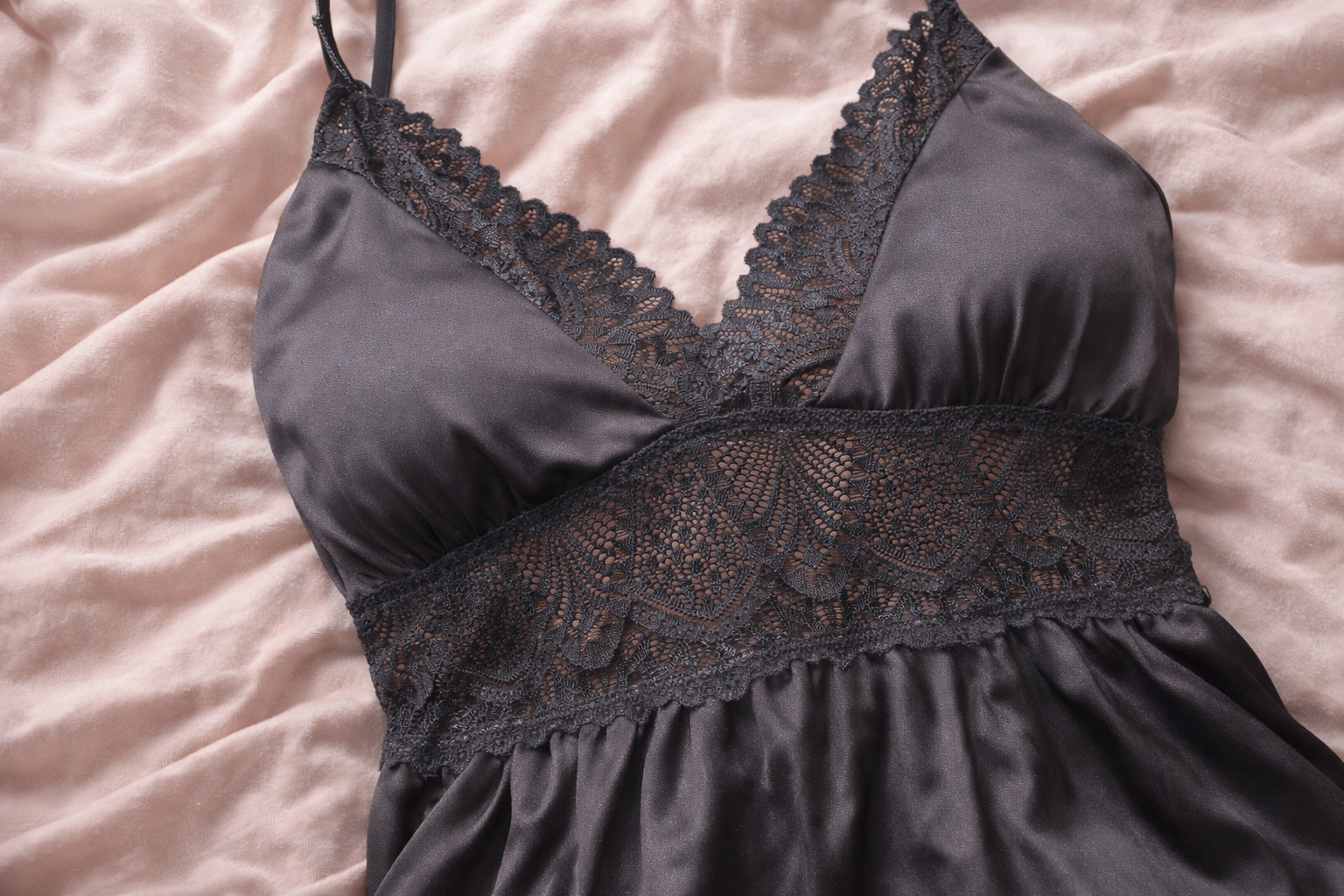 BABYDOLL-Black with Adjustable Cups - Modest Babydoll | Conservative Intimates Provo Dainty Lace BABYDOLL-Black with Adjustable Cups - Modest Babydoll | Conservative Intimates Provo Dainty Lace