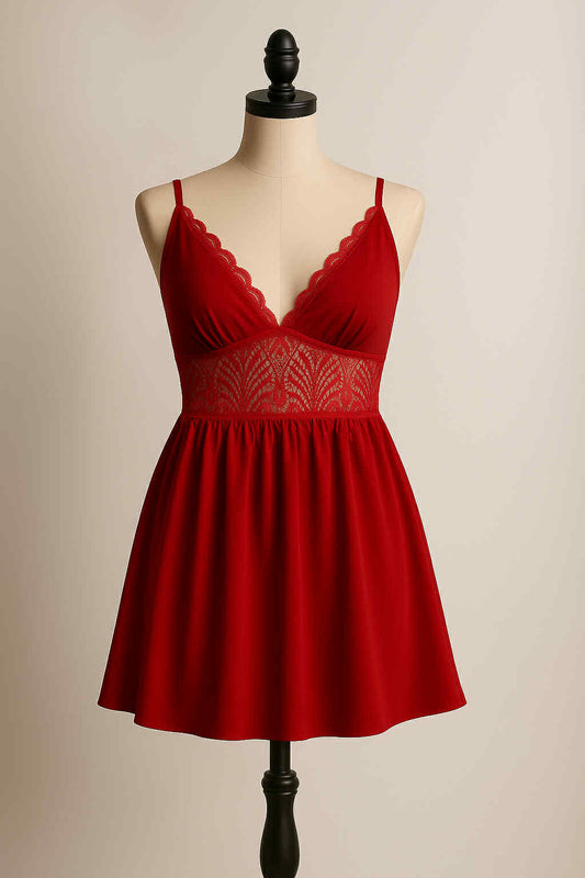 PRESALE Babydoll Red with Adjustable Cups